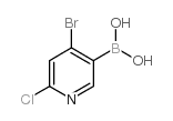 4-Bromo-6-chloropyridine-3-boronic acid - Chemical structure and product image