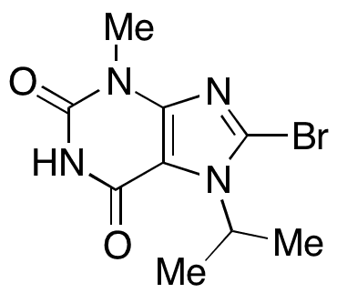 8-Bromo-3,7-dihydro-3-methyl-7-(1-methylethyl)-1H-purine-2,6-dione - Chemical structure and product image