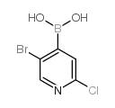 5-Bromo-2-chloropyridine-4-boronic acid - Chemical structure and product image