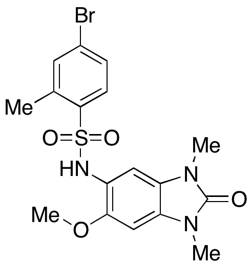 4-Bromo-N-(2,3-dihydro-6-methoxy-1,3-dimethyl-2-oxo-1H-benzimidazol-5-yl)-2-methylbenzenesulfonamide - Chemical structure and product image