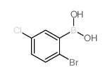 2-Bromo-5-chlorophenylboronic acid - Chemical structure and product image