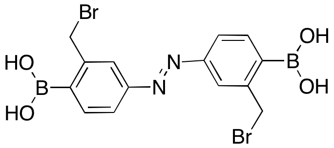 [2-Bromomethyl)-4-[(Z)-2-[3-(bromomethyl)-4-dihydroxyboranyl)phenyl]diazen-1-yl]phenyl]boronic Acid - Chemical structure and product image