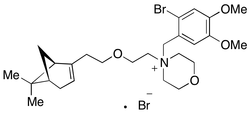 (1R,5S)-4-[(2-Bromo-4,5-dimethoxyphenyl)methyl]-4-[2-[2-(6,6-dimethylbicyclo[3.1.1]hept-2-en-2-yl)ethoxy]ethyl]morpholinium Bromide (1:1) - Chemical structure and product image
