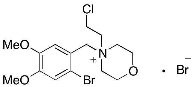 N-[(2-Bromo-4,5-dimethoxyphenyl)methyl]-N-(2-chloroethyl)morpholine Bromide - Chemical structure and product image