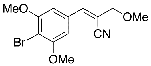 3-(4-Bromo-3,5-dimethoxyphenyl)-2-(methoxymethyl)-2-propenenitrile - Chemical structure and product image