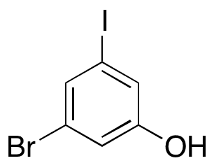 3-Bromo-5-iodophenol - Chemical structure and product image