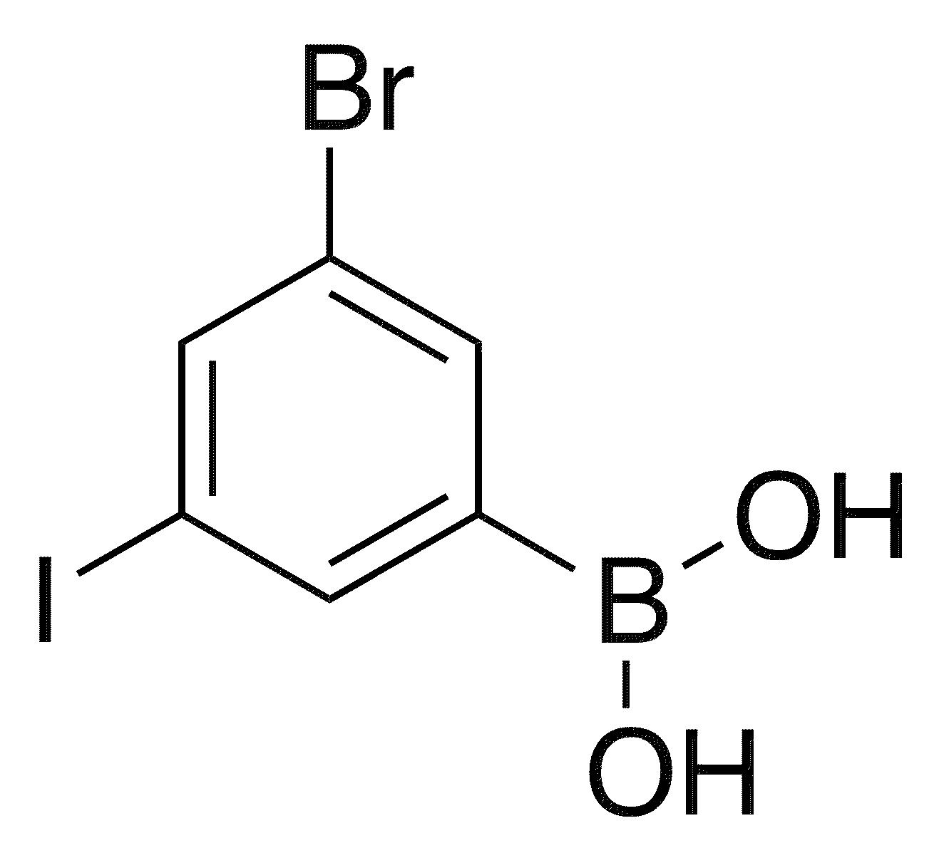 3-Bromo-5-iodophenylboronic acid - Chemical structure and product image
