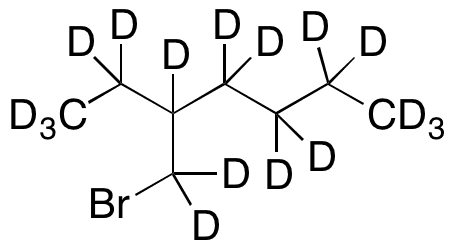 1-Bromo-2-ethylhexane-d17 - Chemical structure and product image