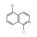 5-Bromo-1-chloroisoquinoline - Chemical structure and product image
