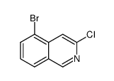 5-Bromo-3-chloroisoquinoline - Chemical structure and product image