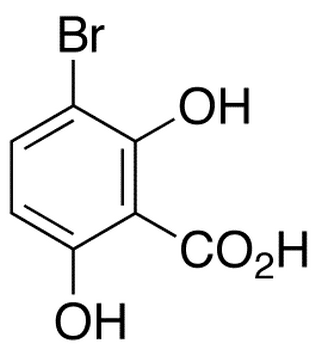 3-Bromo-2,6-dihydroxybenzoic Acid - Chemical structure and product image