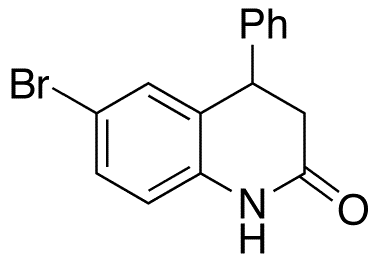 6-Bromo-3,4-dihydro-4-phenyl-carbostyril - Chemical structure and product image