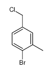 1-Bromo-4-(chloromethyl)-2-methylbenzene - Chemical structure and product image