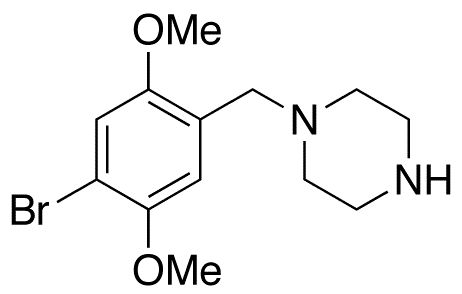 1-(4-Bromo-2,5-dimethoxybenzyl)piperazine - Chemical structure and product image