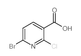 6-Bromo-2-chloronicotinic acid - Chemical structure and product image