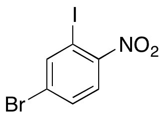 4-Bromo-2-iodonitrobenzene - Chemical structure and product image