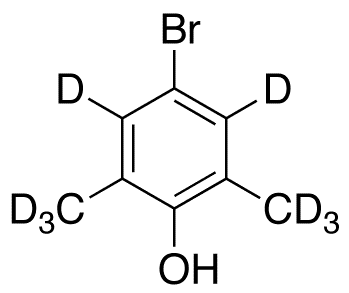 4-Bromo-2,6-dimethylphenol-d8 (Major) - Chemical structure and product image
