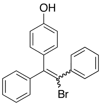 (E,Z)-1-Bromo-1,2-diphenyl-2-(4-hydroxyphenyl)ethene - Chemical structure and product image
