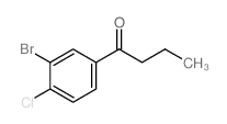 1-(3-Bromo-4-chlorophenyl)butan-1-one - Chemical structure and product image