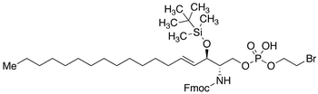 2-Bromoethyl-1-[2-Fmoc-3-O-tert-butyldimethylsilyl]-D-erythro-sphingosylphosphate - Chemical structure and product image