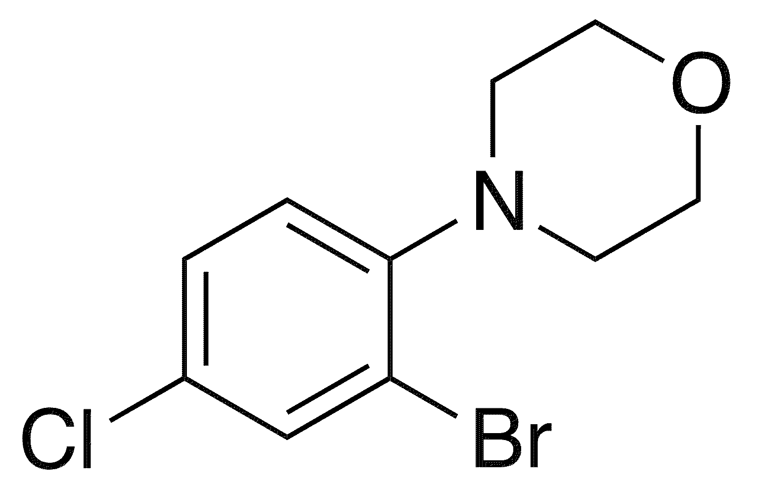 4-(2-Bromo-4-chlorophenyl)morpholine - Chemical structure and product image