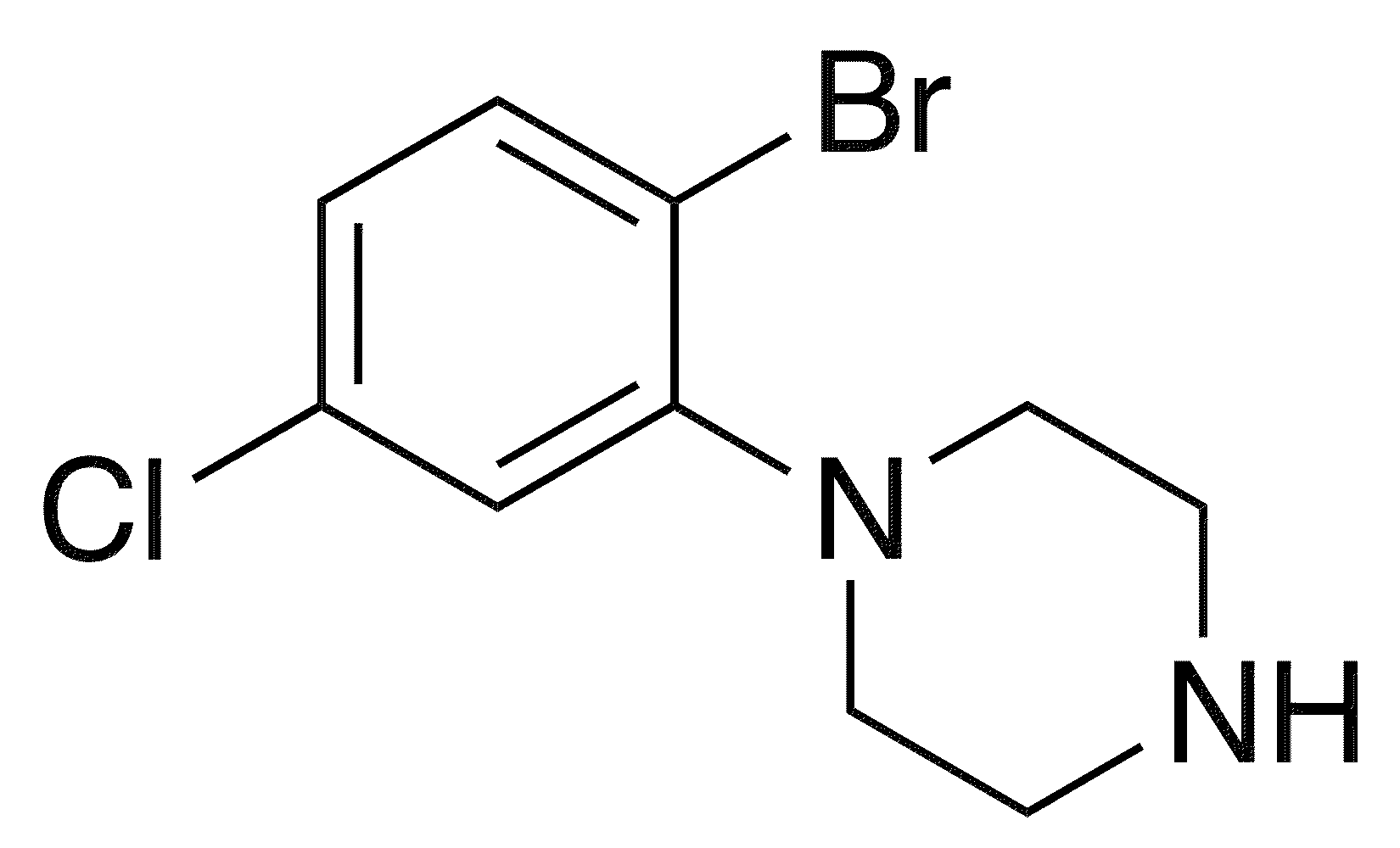 1-(2-Bromo-5-chlorophenyl)piperazine - Chemical structure and product image