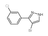 4-Bromo-5-(3-chlorophenyl)pyrazole - Chemical structure and product image
