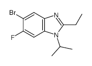 5-Bromo-2-ethyl-6-fluoro-1-isopropylbenzimidazole - Chemical structure and product image