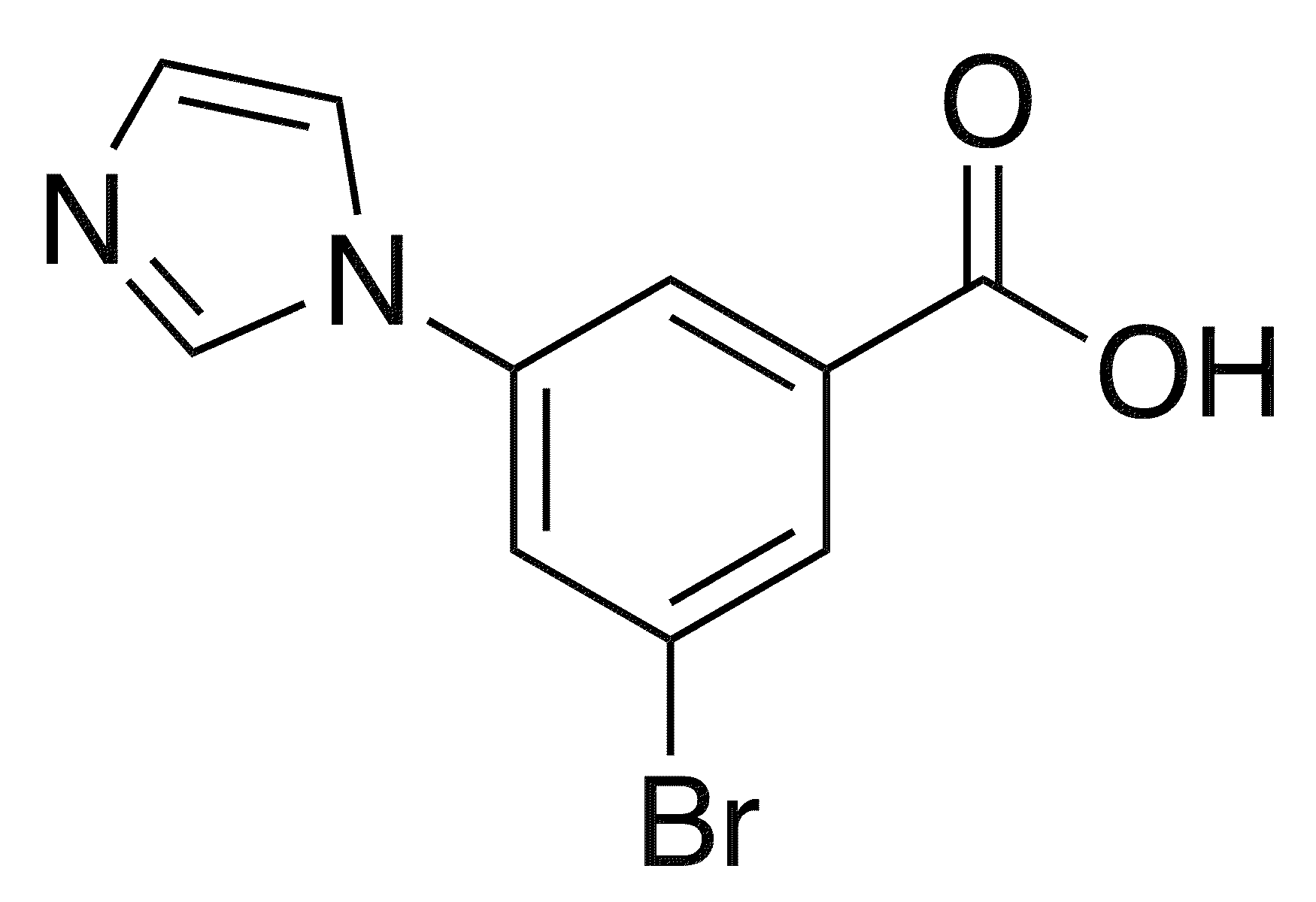 3-Bromo-5-(imidazol-1-yl)benzoic acid - Chemical structure and product image