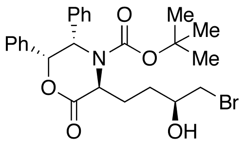 (3S,5S,6R)-3-[(3S)-4-Bromo-3-hydroxybutyl]-2-oxo-5,6-diphenyl-4-morpholinecarboxylic Acid tert-Butyl Ester - Chemical structure and product image