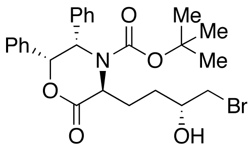 (3S,5S,6R)-3-[(3R)-4-Bromo-3-hydroxybutyl]-2-oxo-5,6-diphenyl-4-morpholinecarboxylic Acid tert-Butyl Ester - Chemical structure and product image