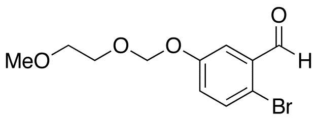 2-Bromo-5-hydroxybenzaldehyde 5-O-(2-Methoxyethoxymethyl) Ether - Chemical structure and product image