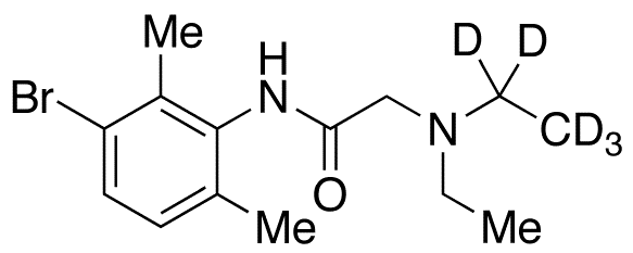 3-Bromo Lidocaine-d5 - Chemical structure and product image