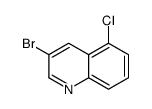 3-Bromo-5-chloroquinoline - Chemical structure and product image