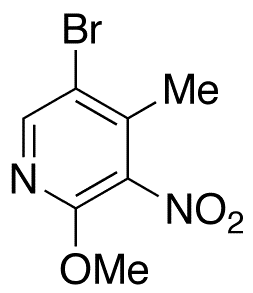 5-Bromo-2-methoxy-4-methyl-3-nitropyridine - Chemical structure and product image