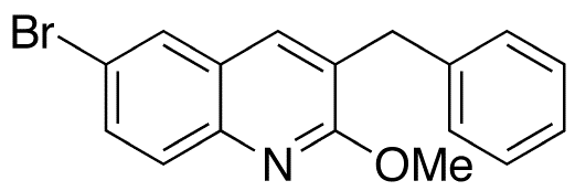 6-Bromo-2-methoxy-3-benzylquinoline - Chemical structure and product image