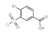 4-Bromo-3-chlorosulfonyl-benzoic acid - Chemical structure and product image