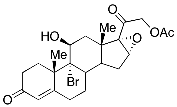 9-Bromo-16alpha,17alpha-epoxycorticosterone 21-Acetate - Chemical structure and product image