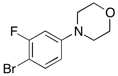 4-(4-Bromo-3-fluorophenyl)morpholine - Chemical structure and product image