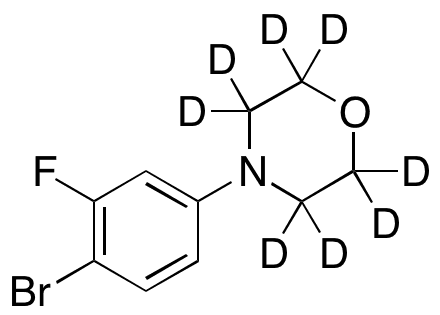 4-(4-Bromo-3-fluorophenyl)morpholine-d8 - Chemical structure and product image