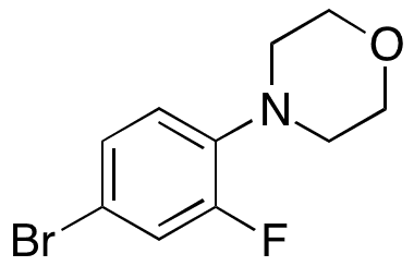 4-(4-Bromo-2-fluorophenyl)morpholine - Chemical structure and product image