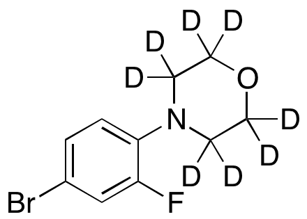 4-(4-Bromo-2-fluorophenyl)morpholine-d8 - Chemical structure and product image