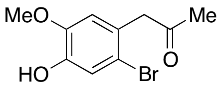 1-(2-Bromo-4-hydroxy-5-methoxyphenyl)-2-propanone - Chemical structure and product image