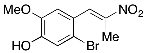5-Bromo-2-methoxy-4-(2-nitroprop-1-en-1-yl)phenol - Chemical structure and product image