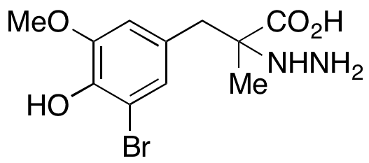 3-(3-Bromo-4-hydroxy-5-methoxyphenyl)-2-hydrazinyl-2-methylpropanoic Acid - Chemical structure and product image