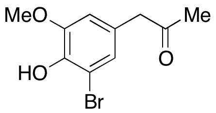 1-(3-Bromo-4-hydroxy-5-methoxyphenyl)-2-propanone - Chemical structure and product image