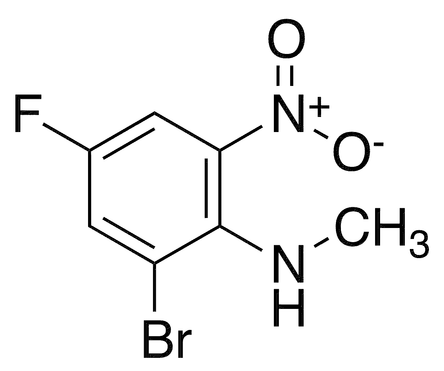 2-Bromo-4-fluoro-N-methyl-6-nitroaniline - Chemical structure and product image