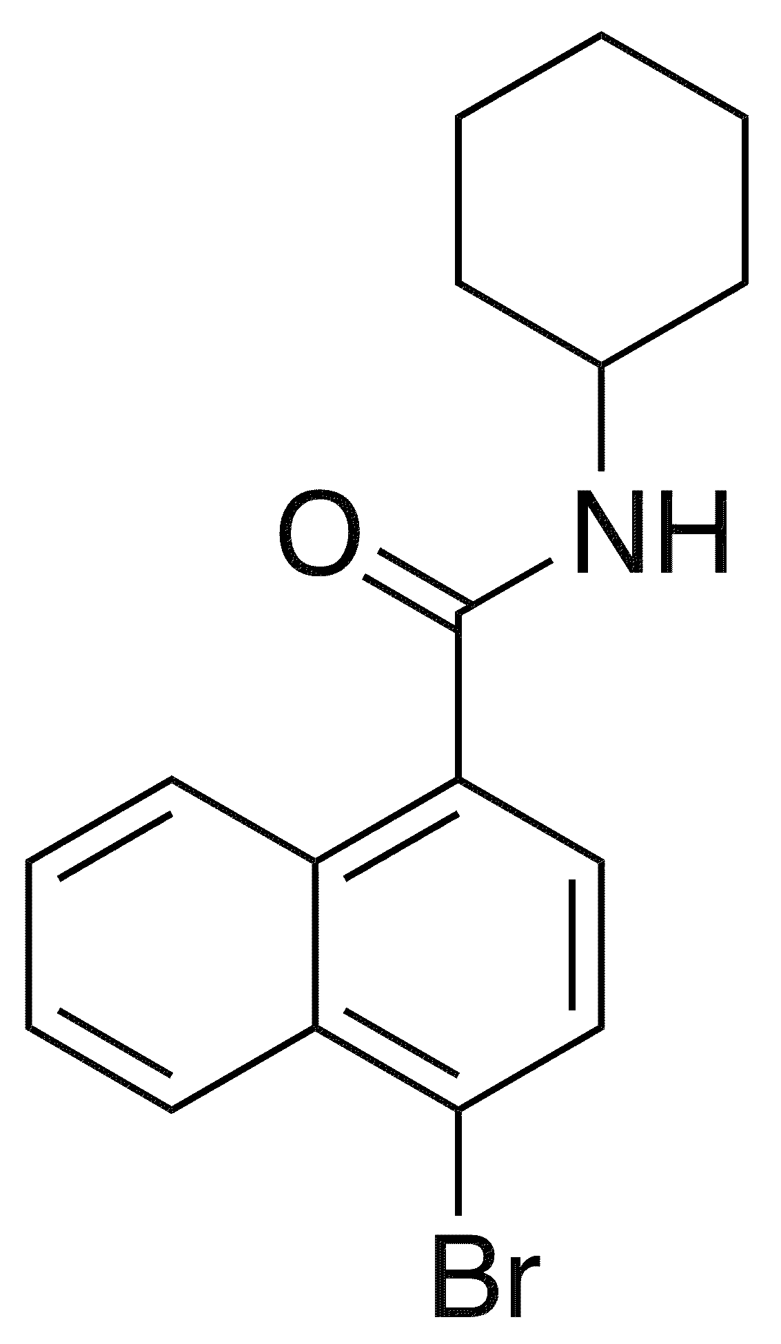 4-Bromo-N-cyclohexylnaphthalene-1-carboxamide - Chemical structure and product image