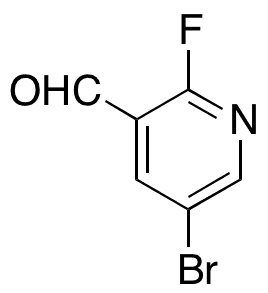 5-Bromo-2-fluoro-3-pyridinecarboxaldehyde - Chemical structure and product image