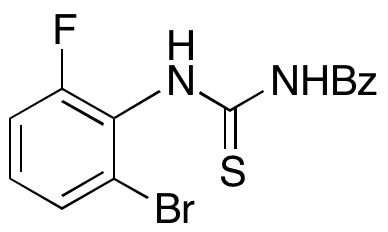 N-((2-Bromo-6-fluorophenyl)carbamothioyl)benzamide - Chemical structure and product image